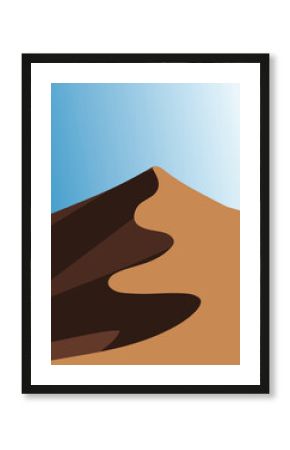 vector illustration of a desert landscape