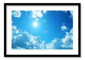 blue sky with white cloud background. white cloud with blue sky background