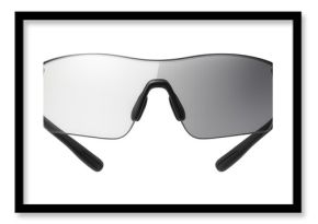 Photochromic sports glasses with frameless design and flexible temples