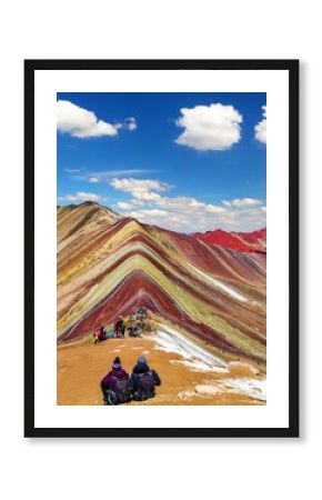 Rainbow mountains Peru, Peruvian Andes