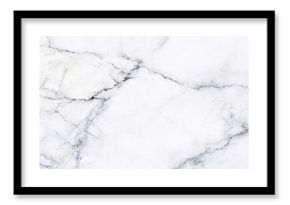 Elegant White Marble Surface with Dark Veins, Ideal for Luxury Interior Design and Abstract Art