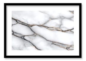 Elegant White Marble Surface with Unique Veins and Textures for High-Quality Design Backgrounds