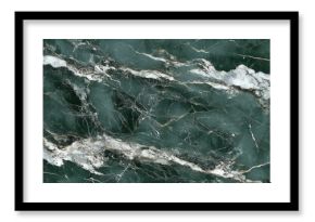 Elegant Forest Green Marble Stone with Dramatic Veins, Ideal for Luxurious Interior Design Projects
