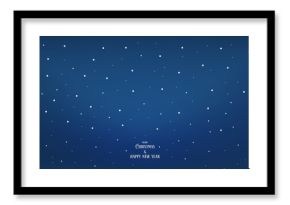 Light snowy snowfall wallpaper with night winter for holiday landscape banner
