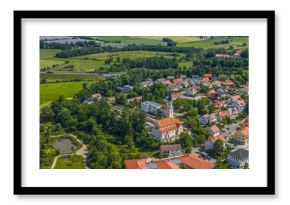 Ausblick auf Odelzhausen an der Glonn in Oberbayern