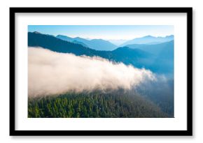 Aerial View of Mt. Baker-Snoqualmie National Forest