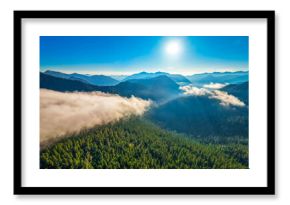 Aerial View of Mt. Baker-Snoqualmie National Forest