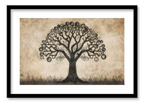 This tree began to transform over seasons, showcasing the beauty of time's passage