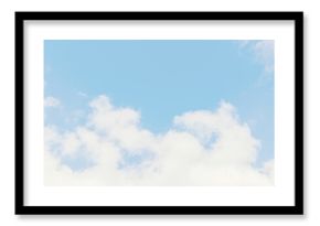 Beautiful blue sky with light white cloud background, dancer overcast. Demonstrating color, trend 2026 year