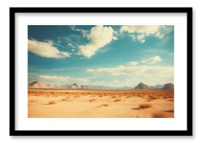 Beautiful desert landscape outdoors horizon.