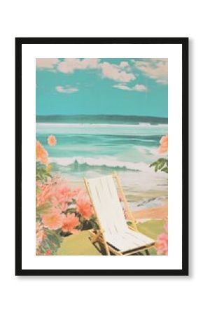 Summer beach painting outdoors nature.