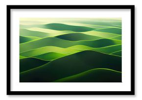 Abstract green landscape wallpaper background illustration