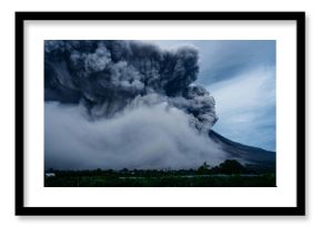 smoke in the volcano