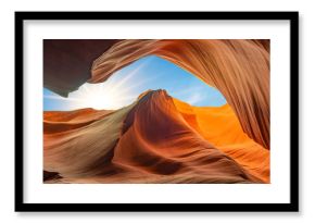 antelope canyon in arizona - background travel concept