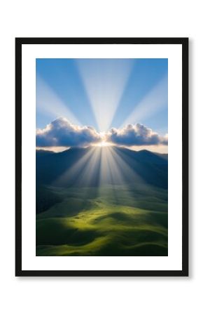 Holy Tuesday Transcendence Radiant Wellness Landscape with Divine Light Transforming Mindful Nature for Spiritual Marketing and Inspirational Branding