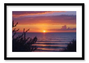 Vibrant Sunset and Sunrise Scene Featuring Warm Colours and Natural Landscape