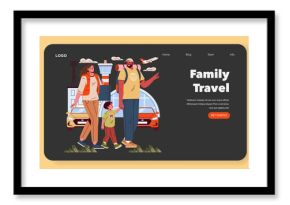 Family Day. Flat Vector Illustration