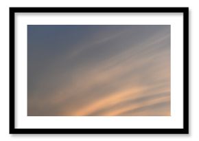 beautiful golden sky and white cloud background in springtime
