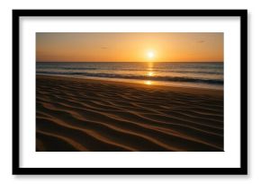 Beach sand design captured during sunset