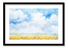 Painting sky backgrounds landscape.