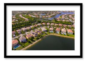 Aerial photo Olympia neighborhood upscale residential association