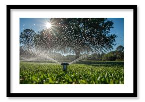 Outdoor Landscape Sprinkler Arrangement Photograph