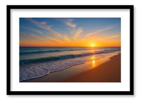 Coastal sunset scene