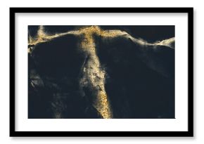 Luxury black computer wallpaper, gold glitter texture