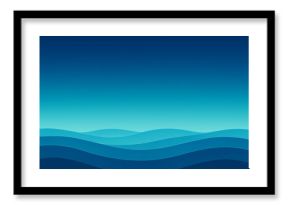 Minimalist Ocean Horizon Gradient Wallpaper