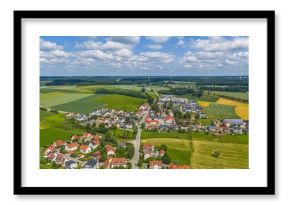 Ausblick auf Odelzhausen an der Glonn in Oberbayern
