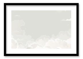 Summer Sky background,Cloud dancer for 2026 trends,Nature Colour Cream Sky,White fluffy cloud fly like dancing,Vector cartoon horizon spring cloudy for landscape banner