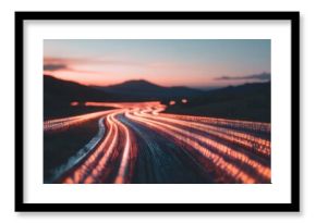 Summer Tech Horizons Dynamic Light Trails Visualizing Digital Transformation and Infinite Potential for Innovative Marketers and Visionary Brands