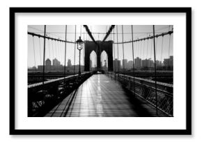 Fototapeta Most Brookliński, Manhattan, Nowy Jork, USA perspektywiczna