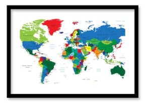 Kraje mapy świata