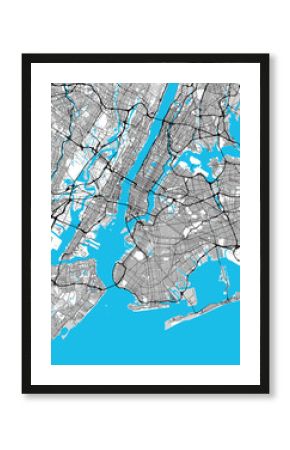 Duża mapa Nowego Jorku