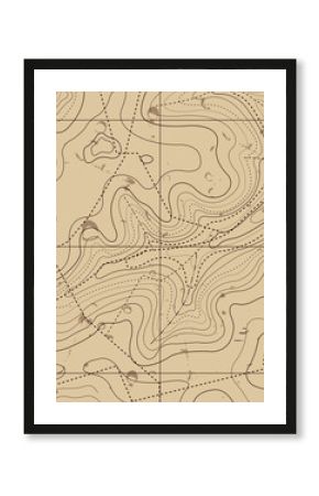 Abstract Retro Topography map Background