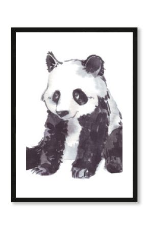 ilustracyjny rysunek panda