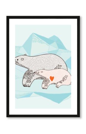 Matka z niedźwiedziem polarnym