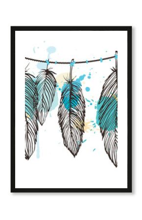 Aquarelle feather set