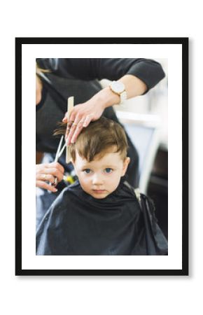Hairdresser shears boy scissors