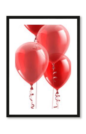 Red Party Balloons Graphic