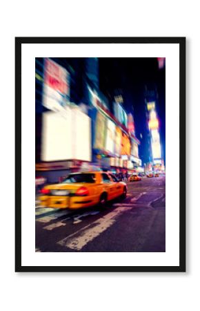 Taxi in Times Square