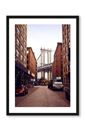 Manhattan bridge from Washington street