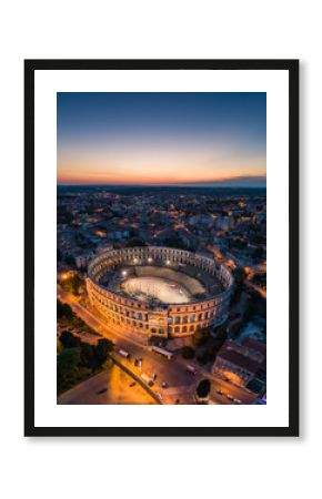 Aerial photo of Arena in Pula