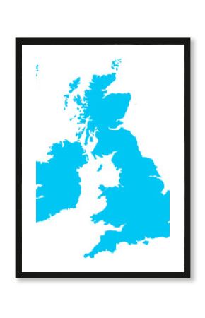 The Great Britain map. United Kingdom map. England, Scotland, Wales, Northern Ireland. 