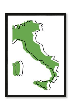 italy map, italy vector, italy outline, italy