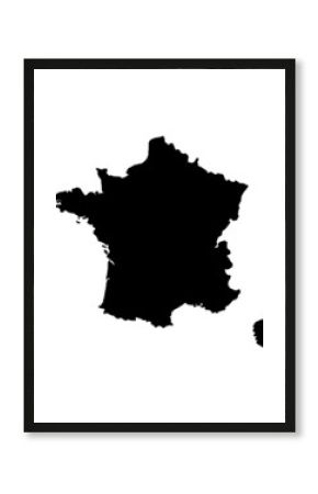 vector map of france