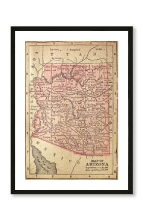 1880 Map of Arizona