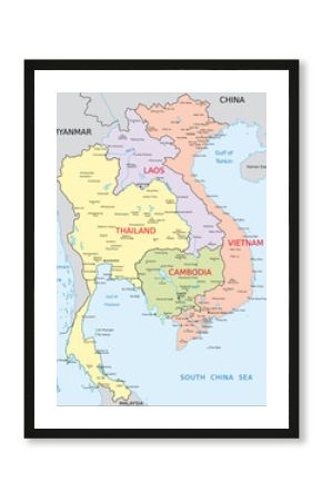Thailand, Vietnam, Laos, Kambodscha