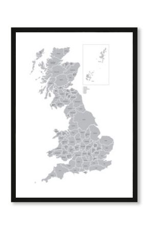 Map of counties of Great Britain